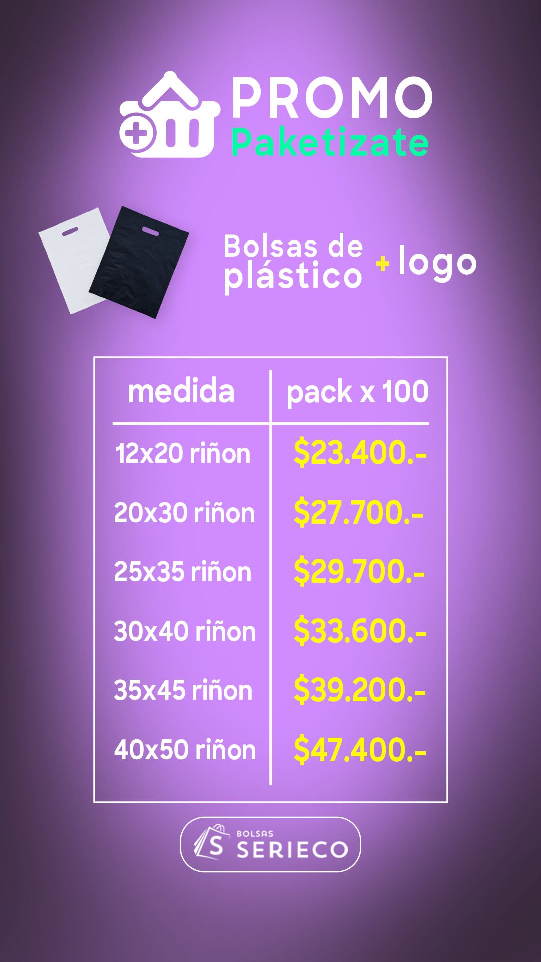 Promociones Serieco Bolsas