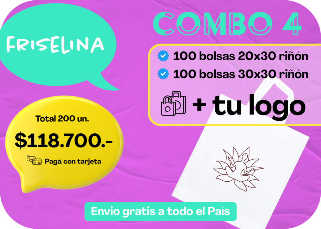 bolsas de friselina personalizadas