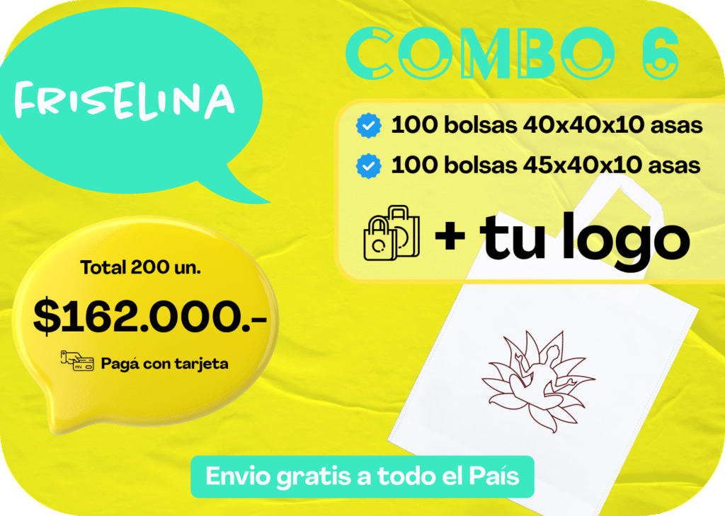 bolsa de friselina personalizada