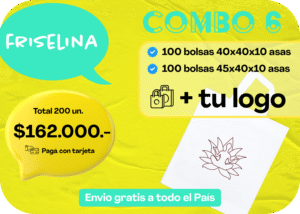 bolsa de friselina personalizada